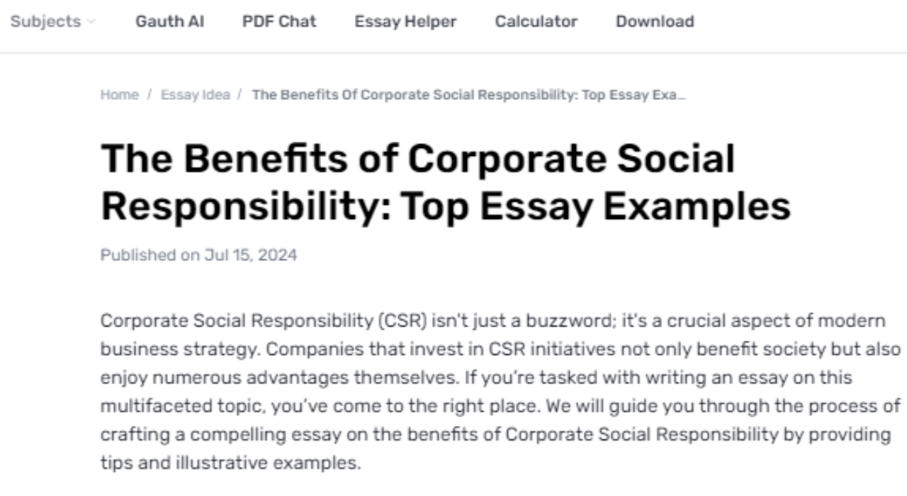 What Are The Benefits Of Corporate Social Commitment?